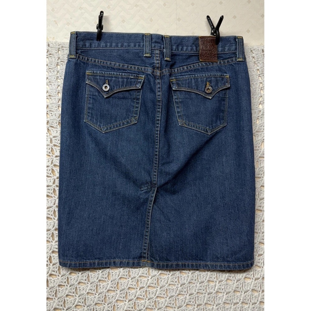 Lucky Brand Denim Hazlek Skirt Women Size 6/28 Blue Jean Mini‎ Pencil  5-pockets